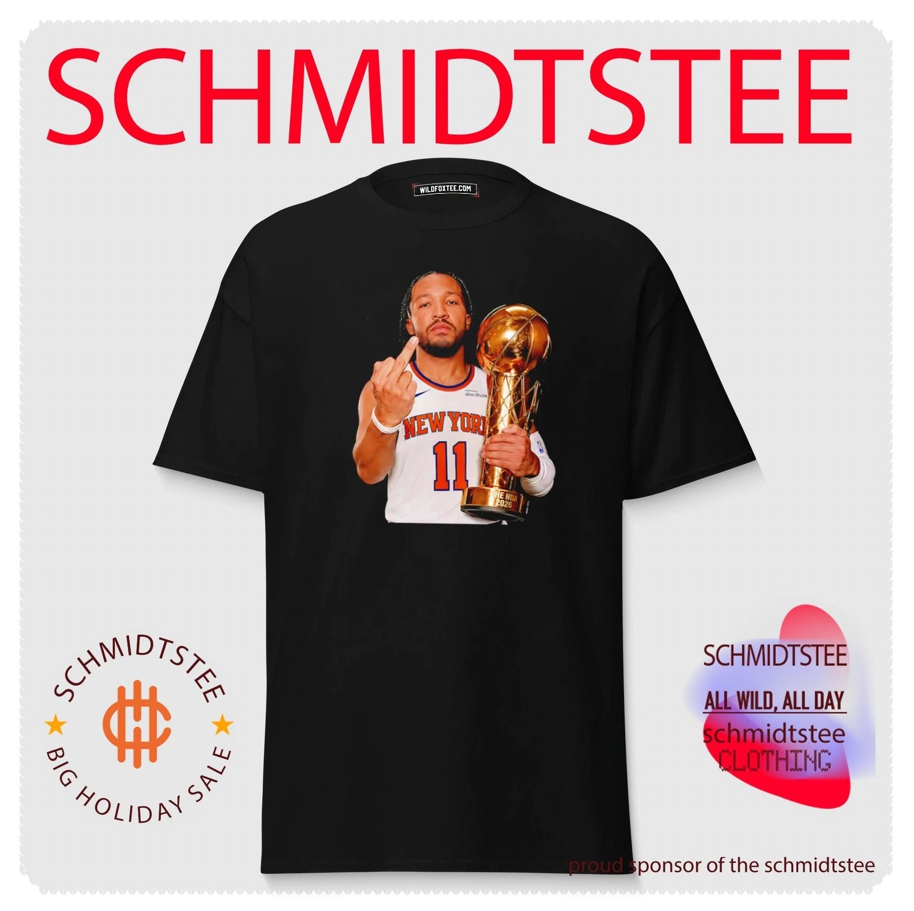New York Knicks Jalen Brunson middle finger shirt