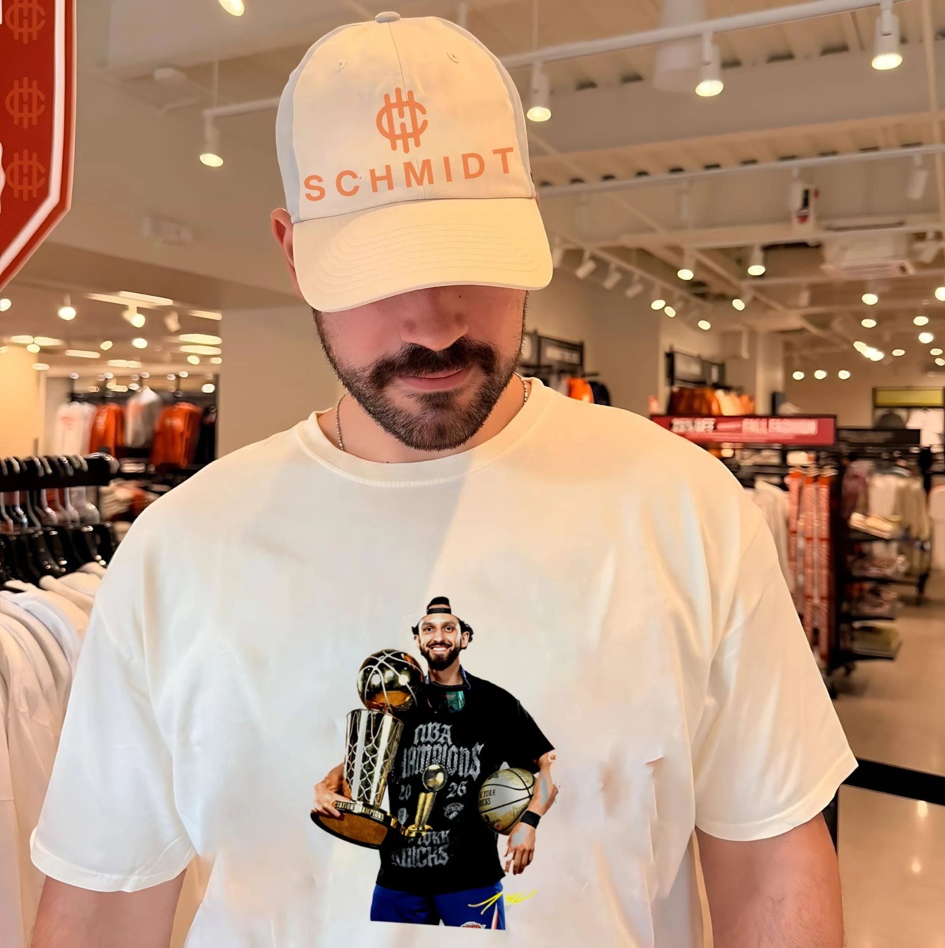 Jalen Brunson New York Knicks 2026 NBA champions trophy shirt