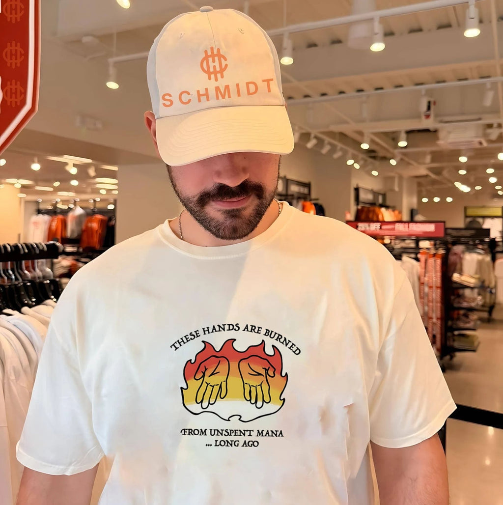 These hands are burne from unspent mana long ago shirt