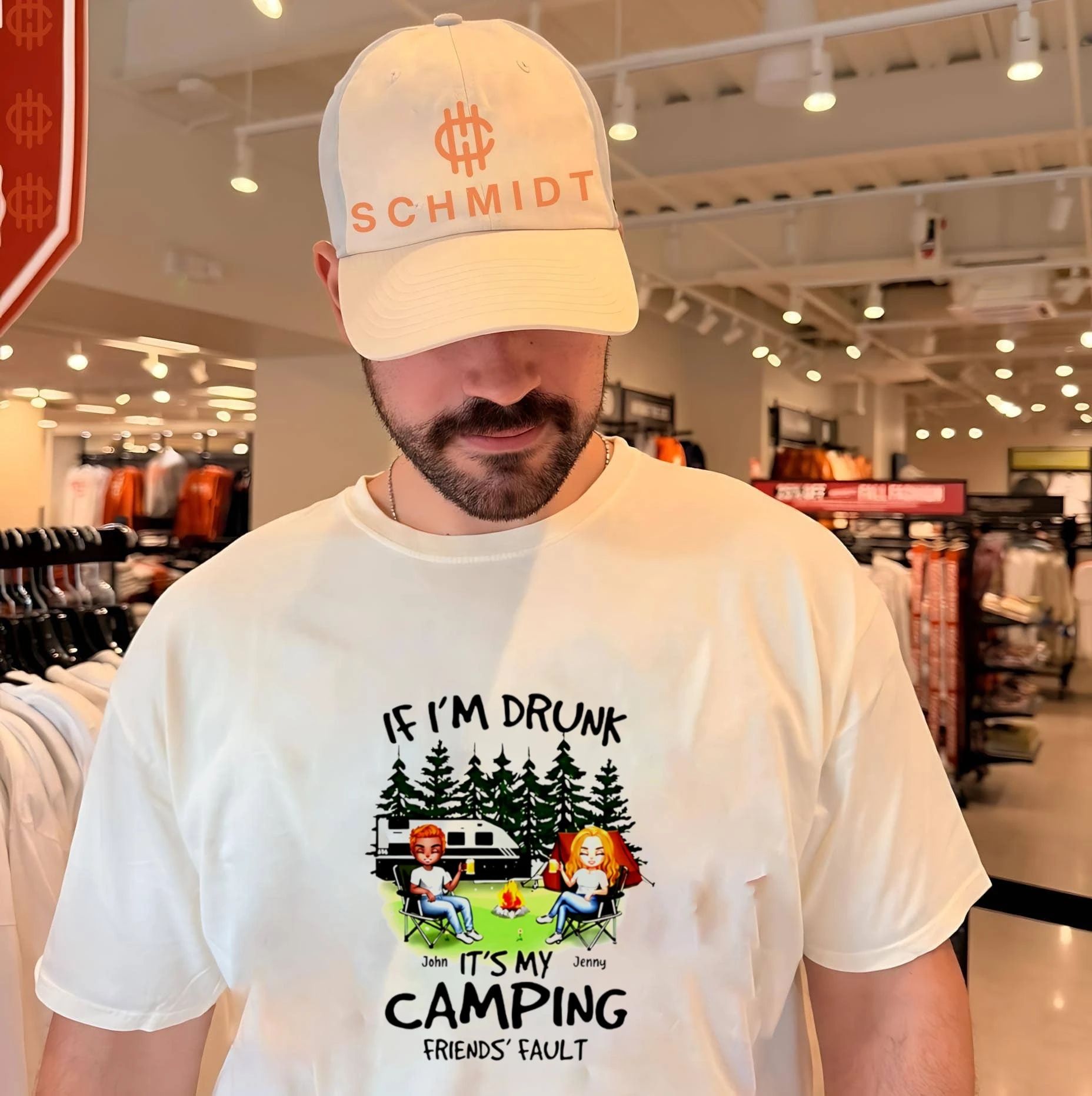 If I’m drunk It’s my Bud Light camping friends fault shirt