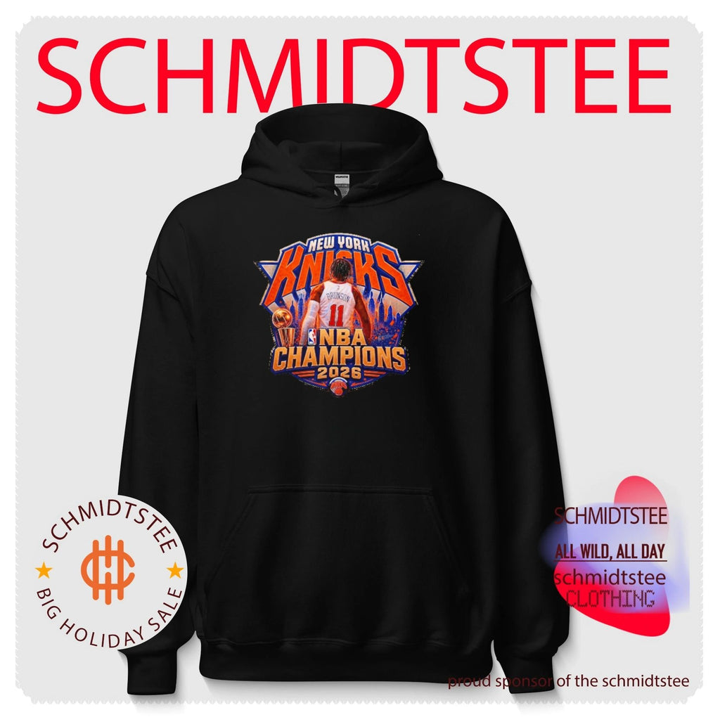 Brunson New York Knicks 2026 NBA Champions behind shirt