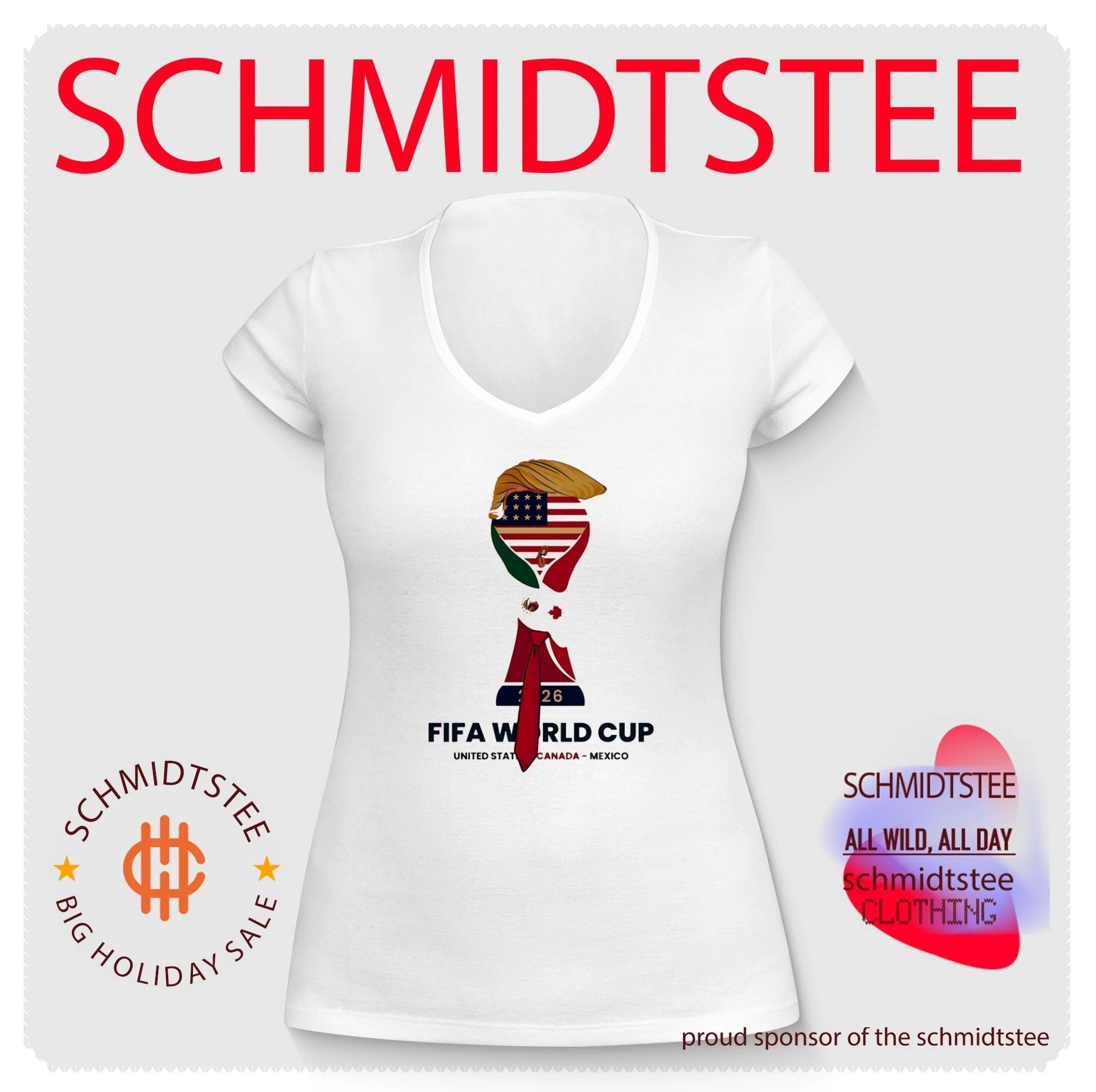 Fifa World Cup United State Canada Mexico 2026 Trump trophy shirt
