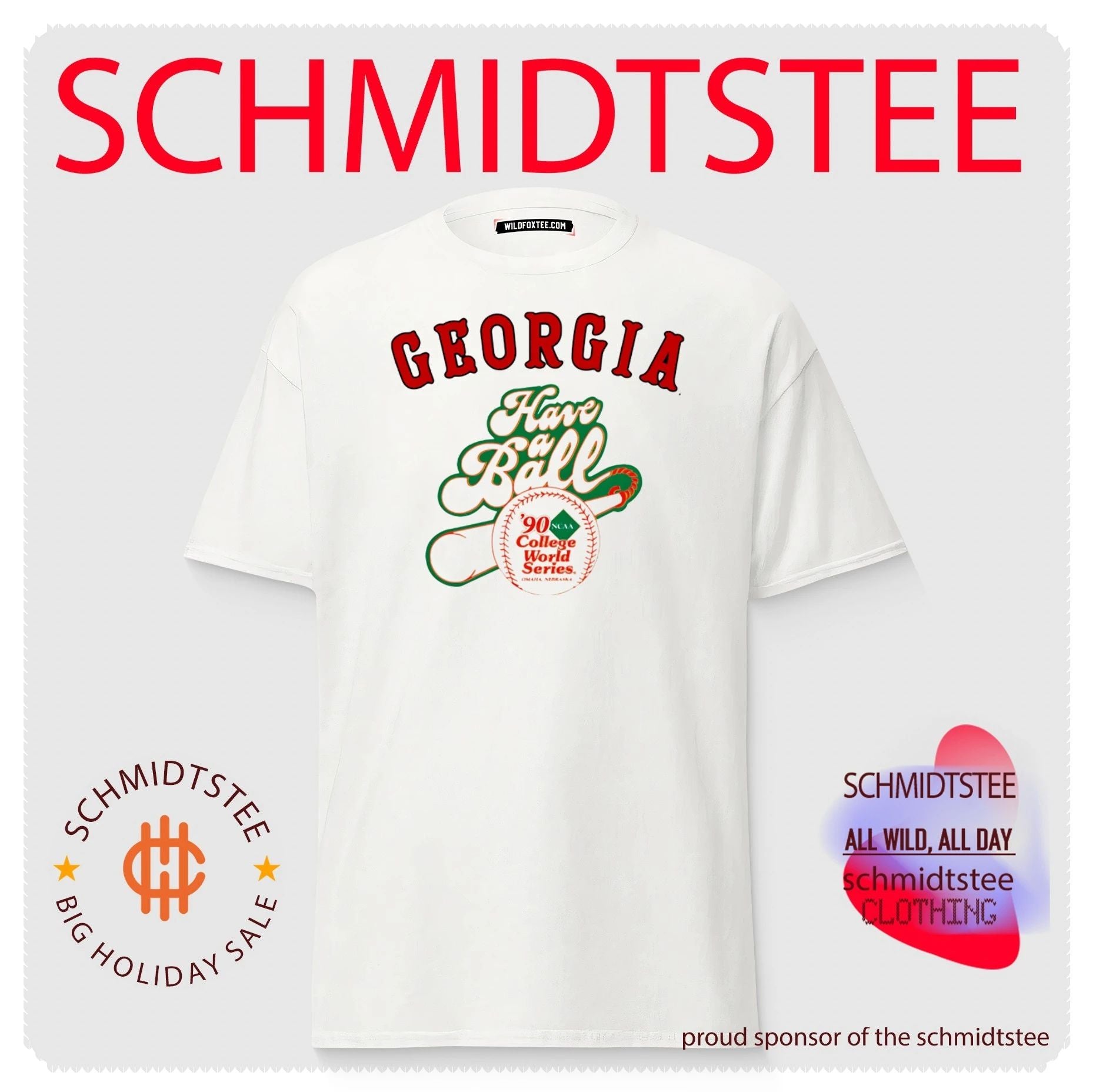 Georgia baseball 1990 College World Series have a ball shirt