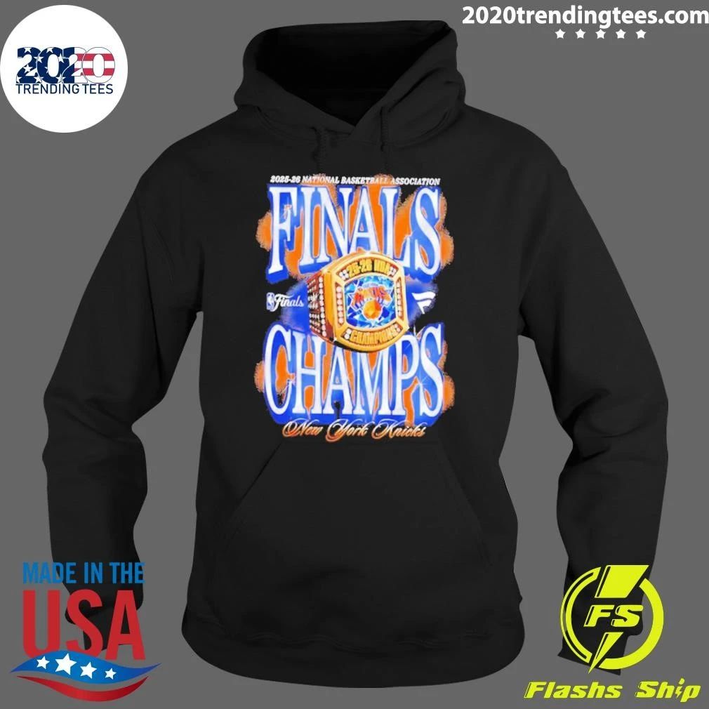 2025-26 National Basketball Association New York Knicks 2026 NBA Finals Champions Ring Shirt