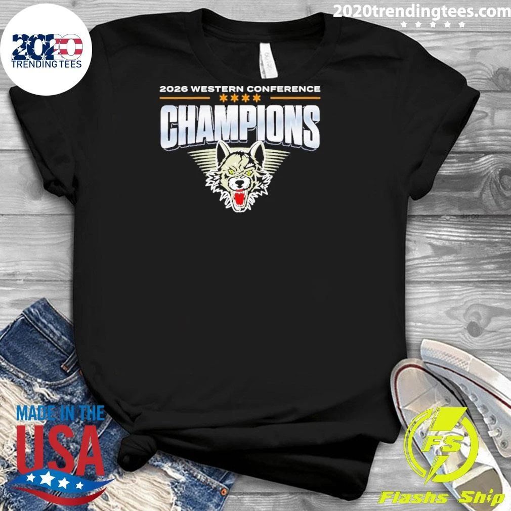 Wolves Hockey 2026 Western Conference Champions Wolf Shirt