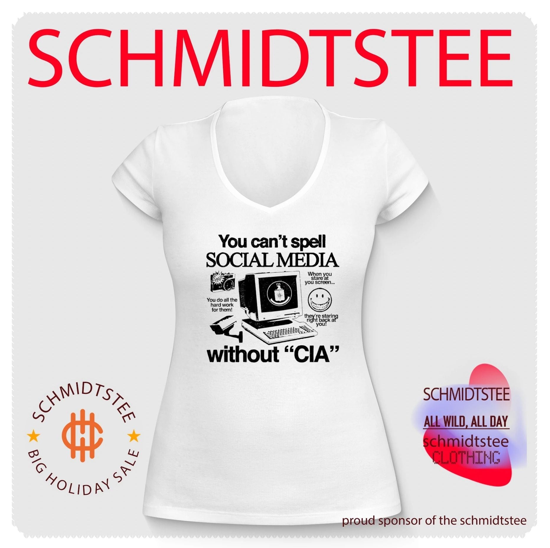 You can’t spell social media without CIA shirt
