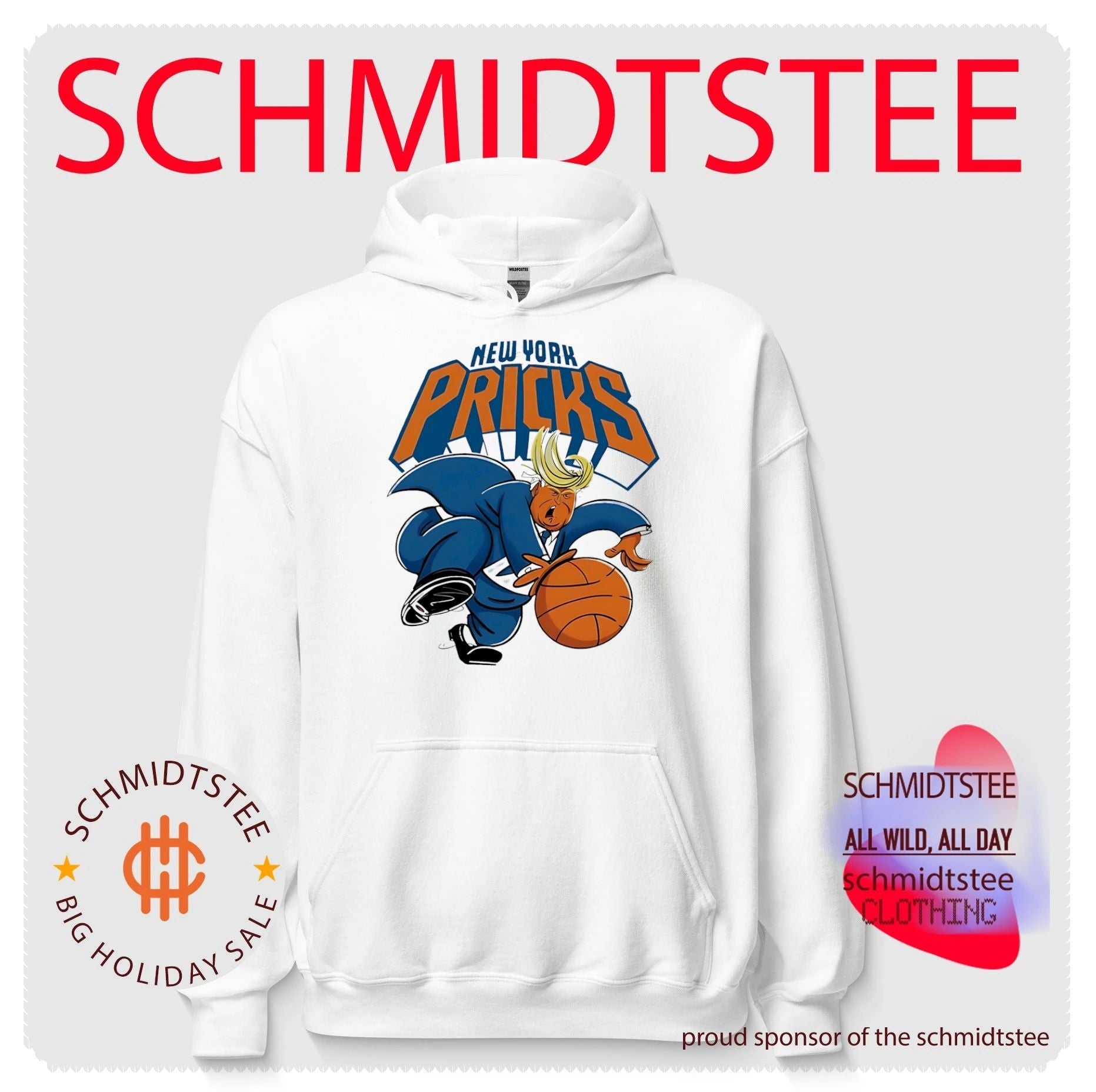 New York Pricks Trump Basketball illustration shirt