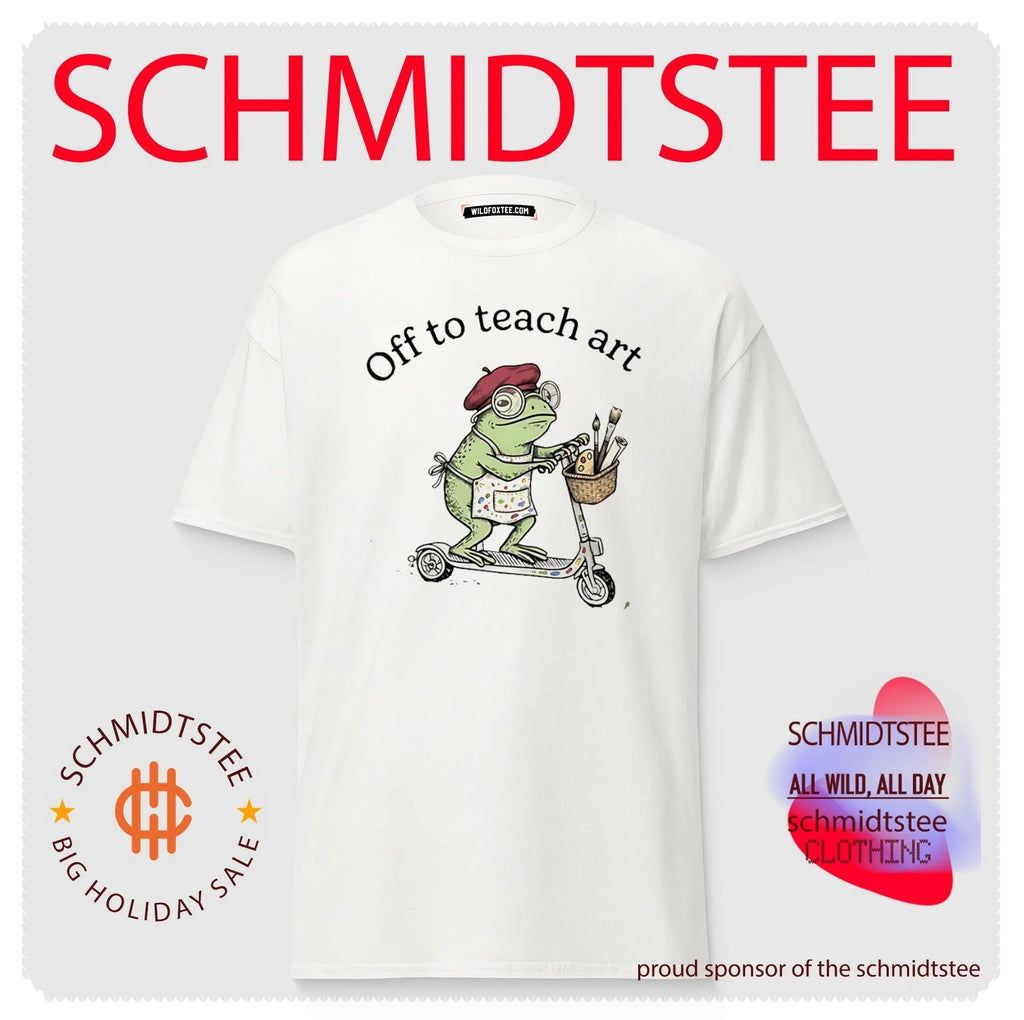 Off to teach art frog shirt