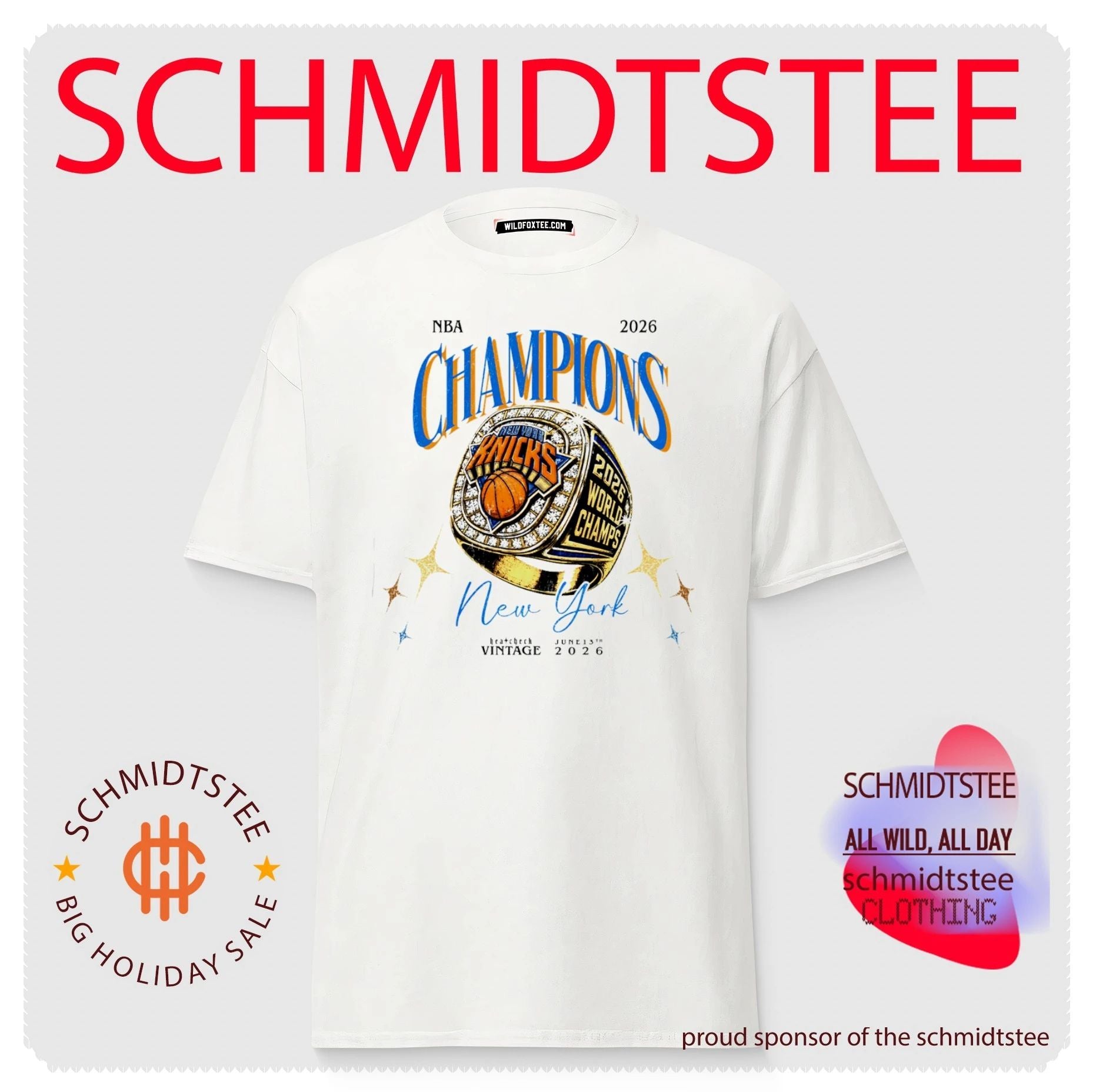 New York Knicks 2026 NBA World Champions Ring shirt