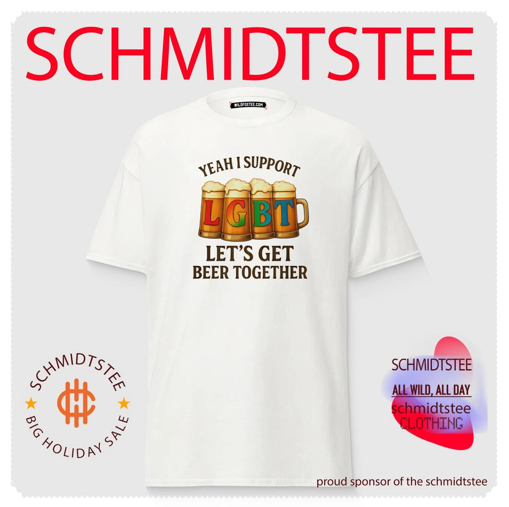 Yeah I support let’s get beer together LGBT shirt