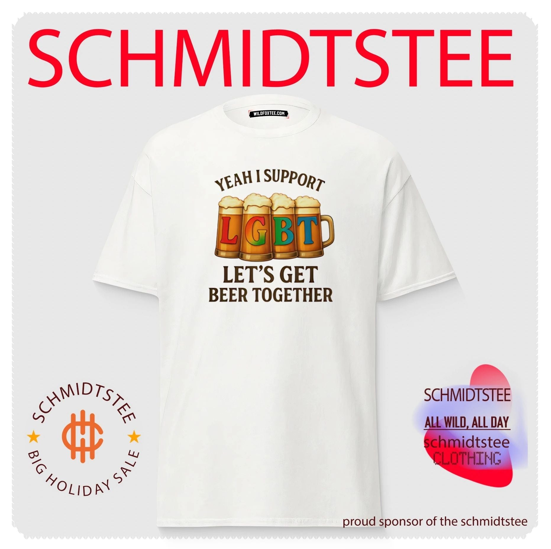 Yeah I support let’s get beer together LGBT shirt