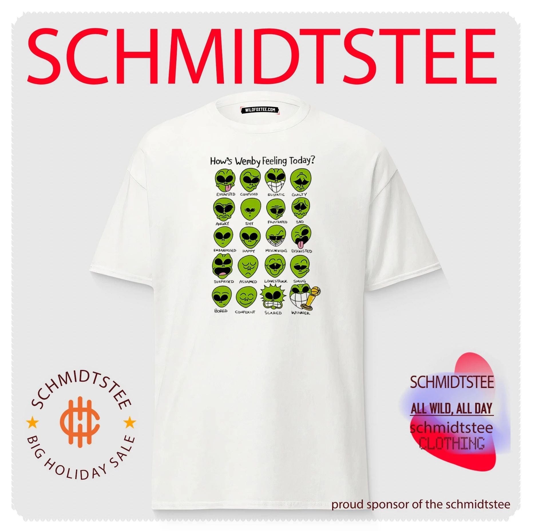 How’s Wemby feeling today funny aline mood chart Victor Wembanyama shirt