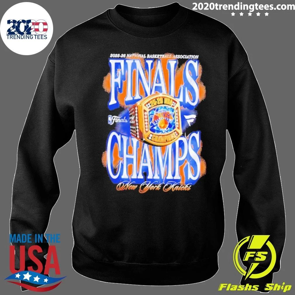 2025-26 National Basketball Association New York Knicks 2026 NBA Finals Champions Ring Shirt