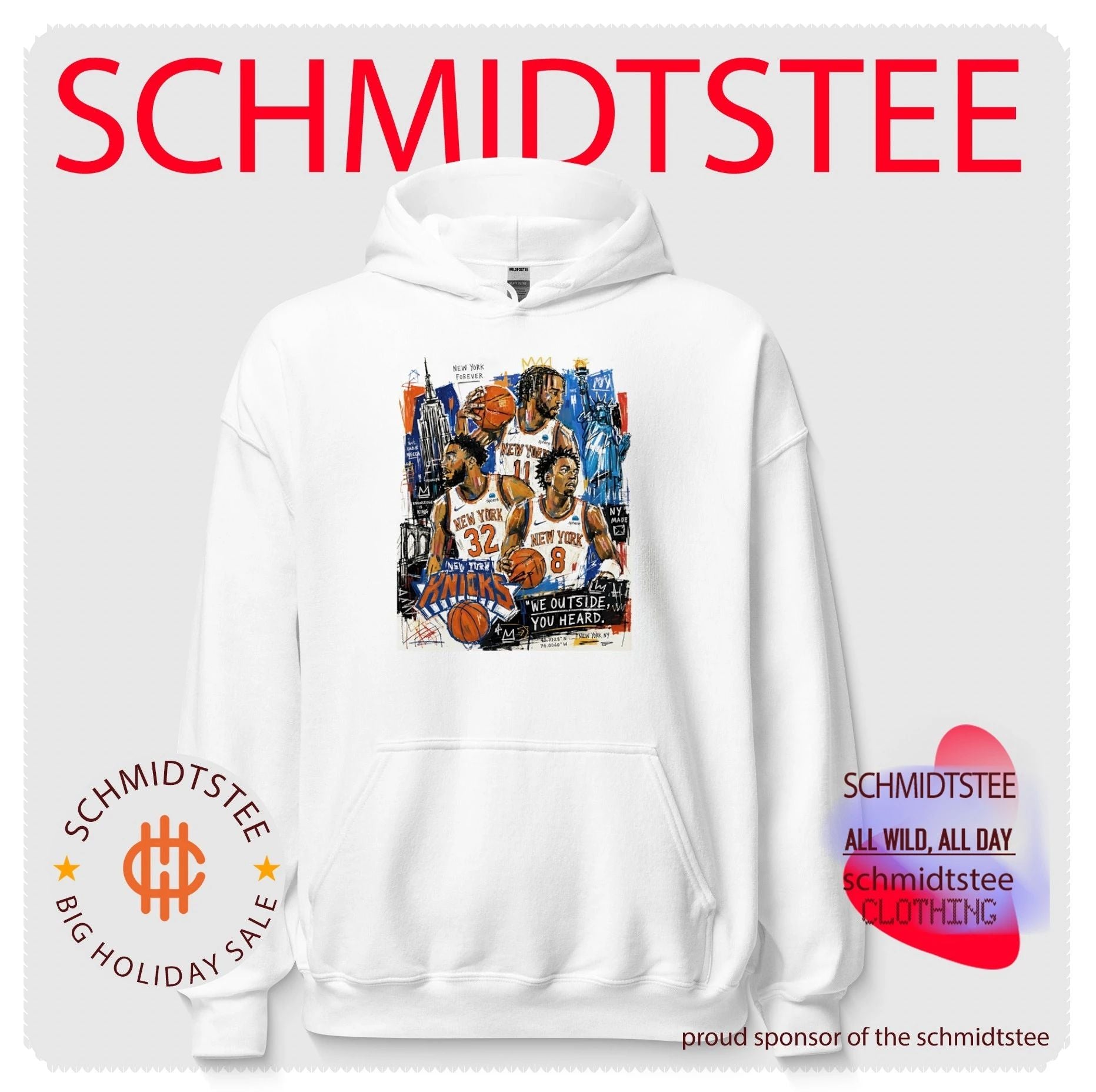 New York Knicks forever we outside you heard digital painting style shirt