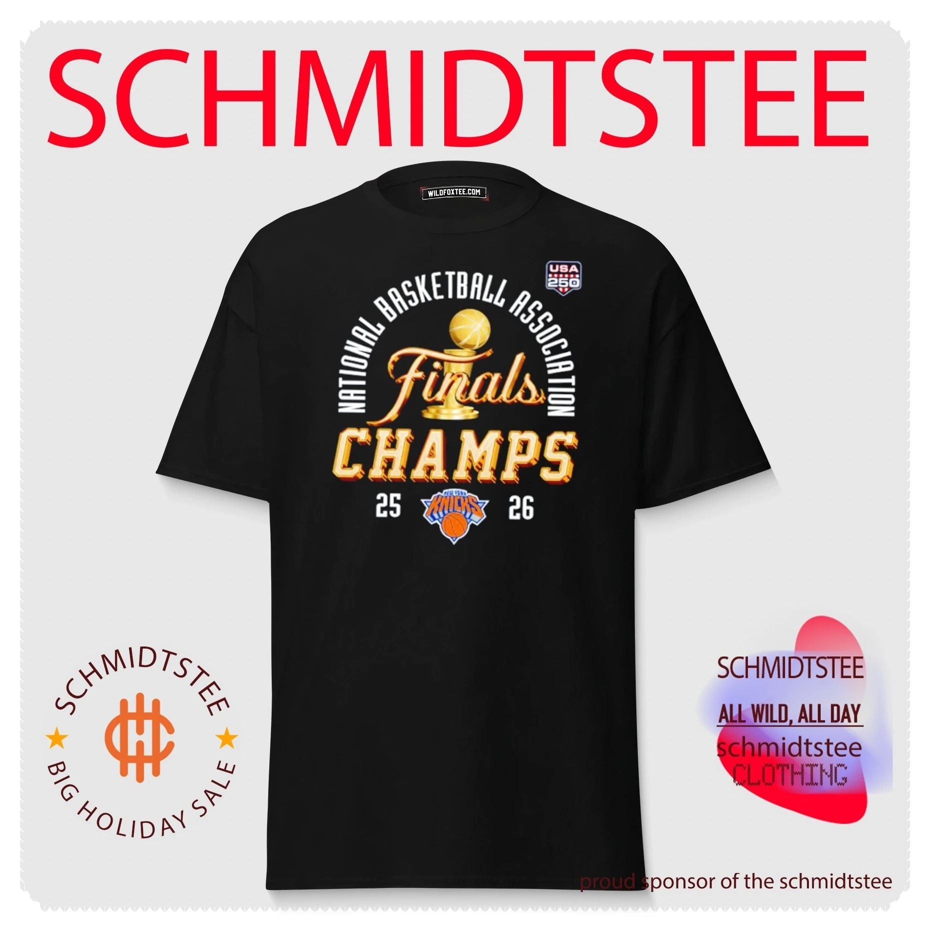 New York Knicks 2026 World Champions USA 250 shirt