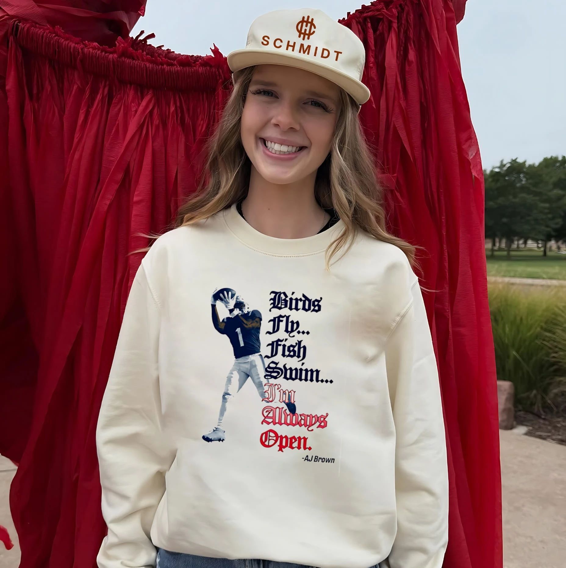 AJ Brown New England Patriots Birds fly fish swim I’m Always Open shirt
