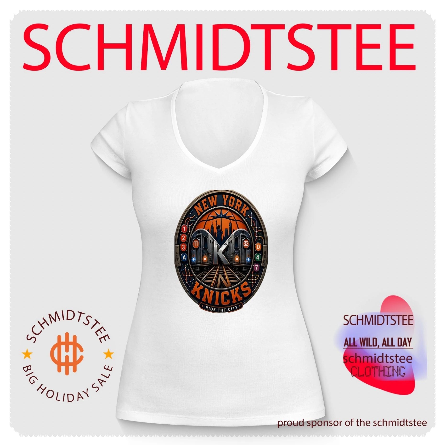 New York Knicks ride the city illustration shirt
