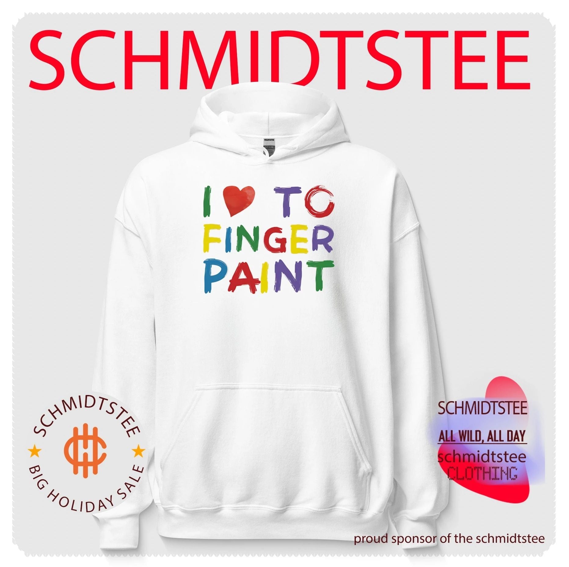 I Heart to Finger Paint full color shirt