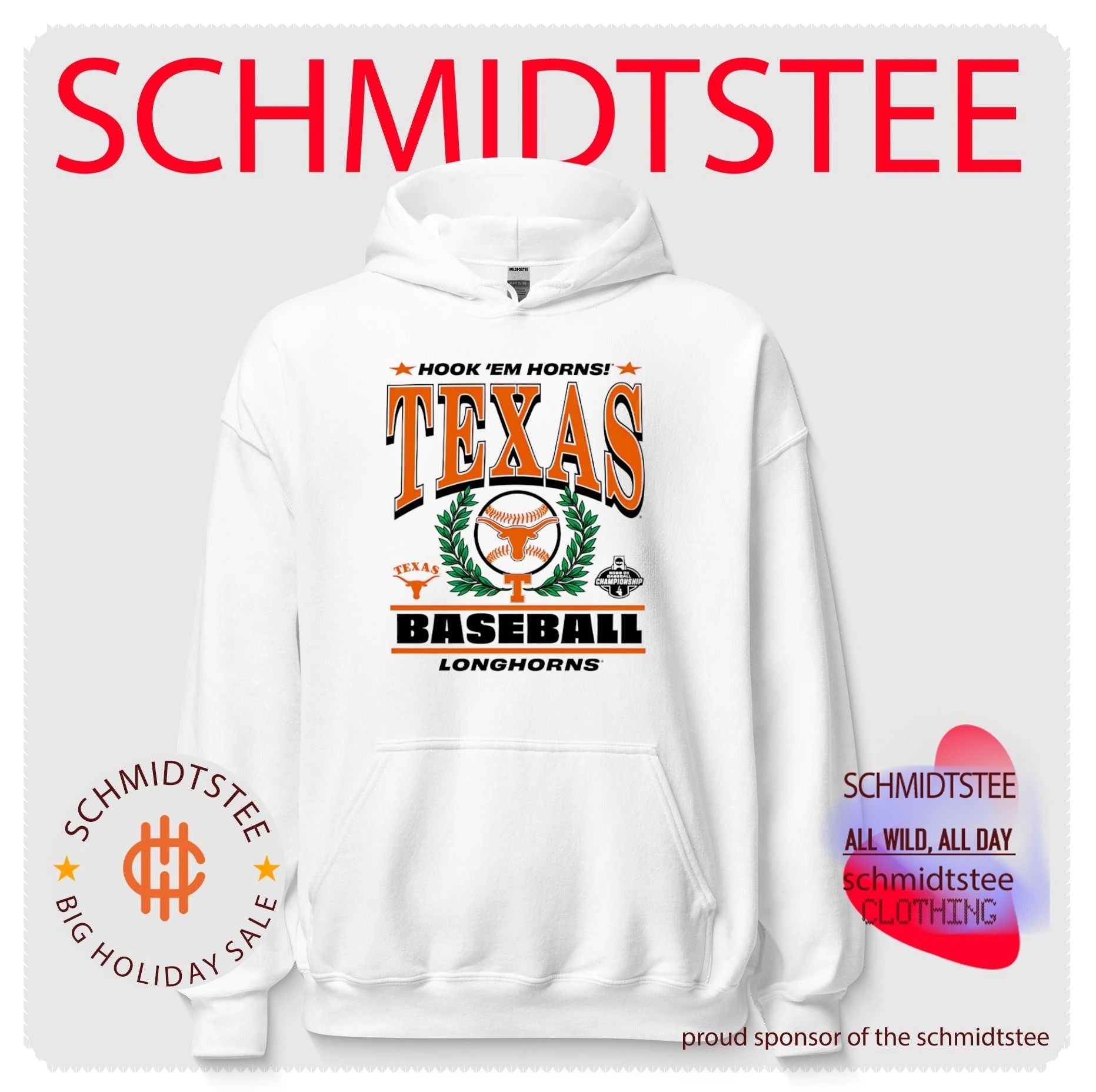 Texas Longhorns Hook ‘Em Horns 2026 DI Baseball Championship shirt