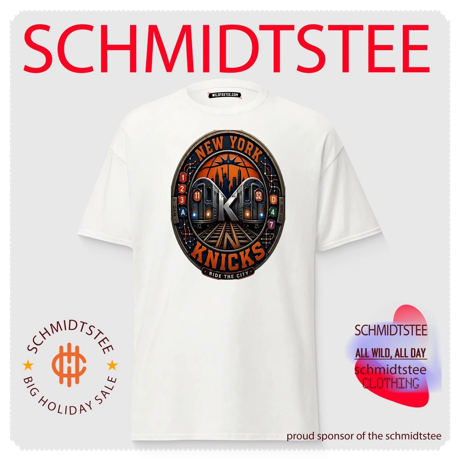 New York Knicks ride the city illustration shirt