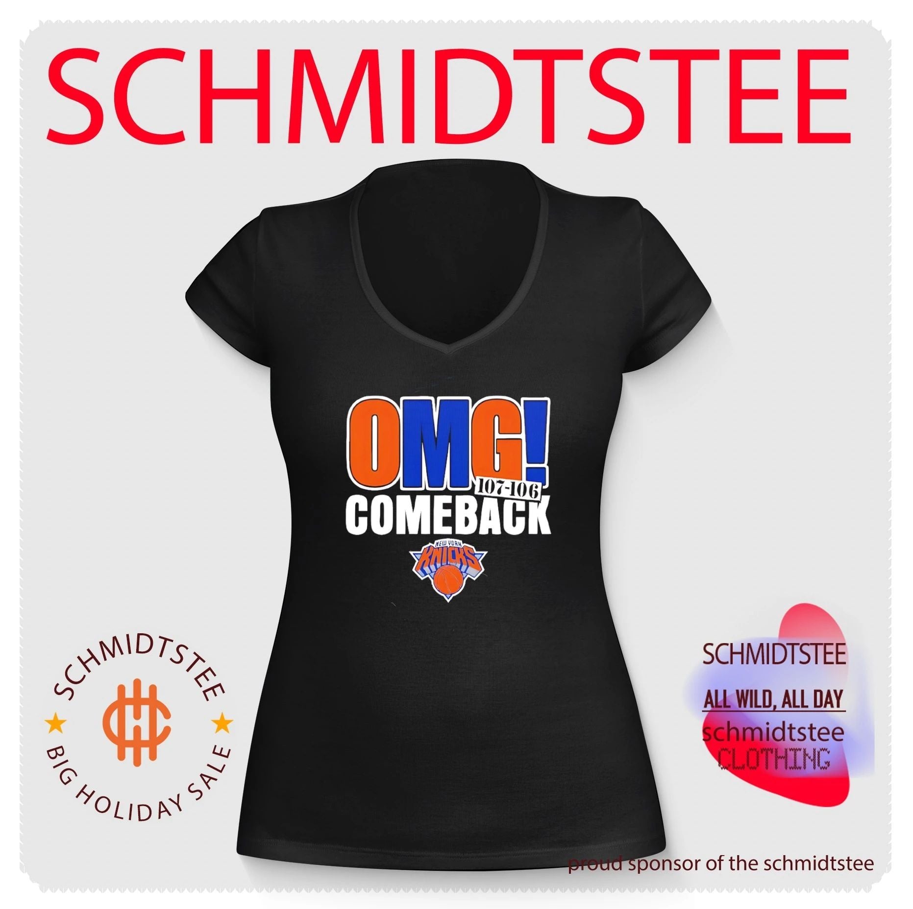 New York Knicks OMG comeback score 107-106 shirt