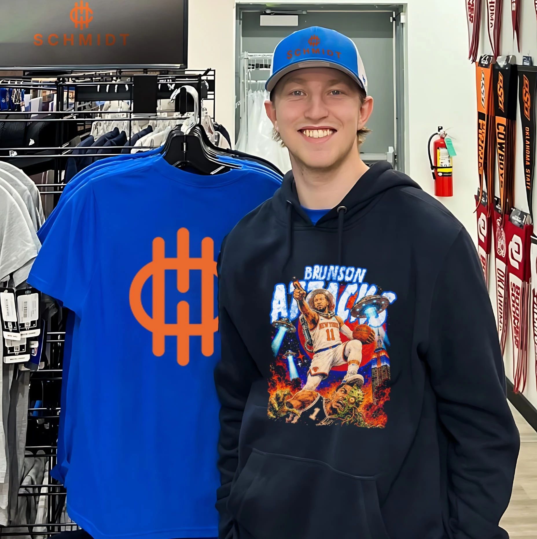 Jalen Brunson New York Knicks Brunson Attacks UFO shirt
