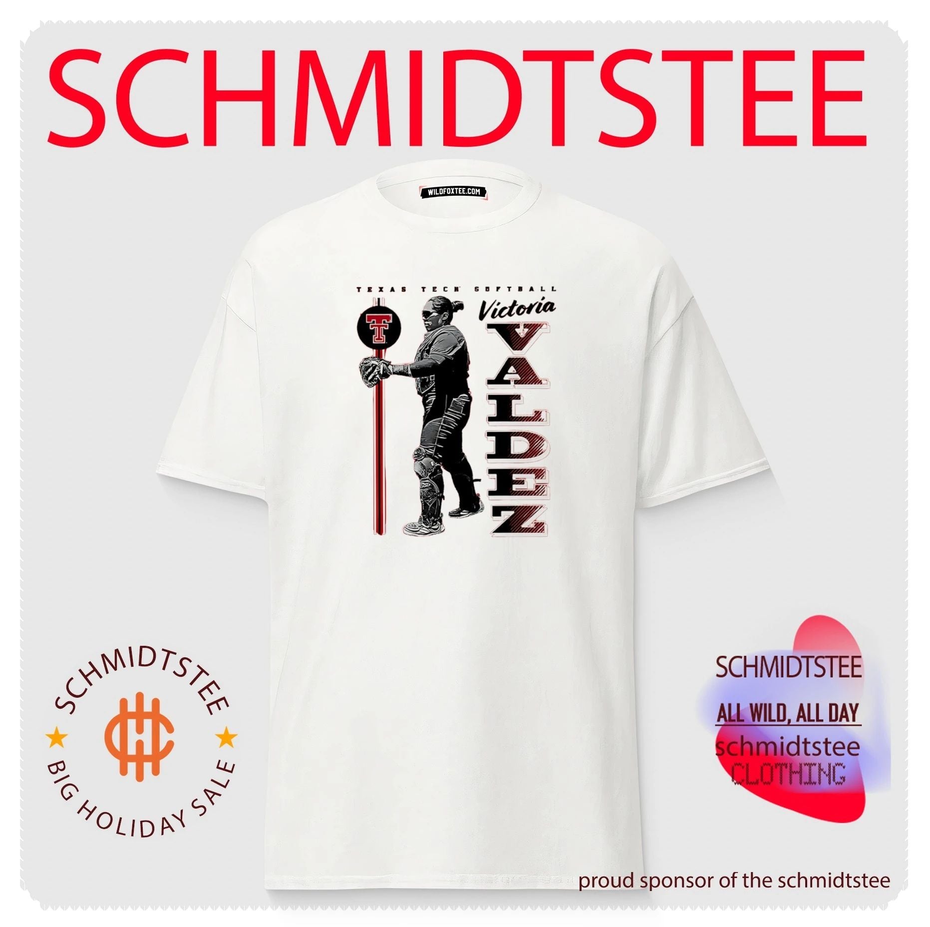 Texas Tech Softball Victotia Valdez posing shirt