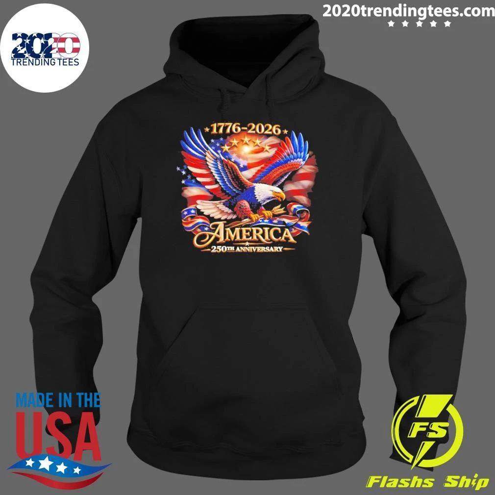 Bald Eagle American Flag 1776 2026 America 250th Anniversary Shirt