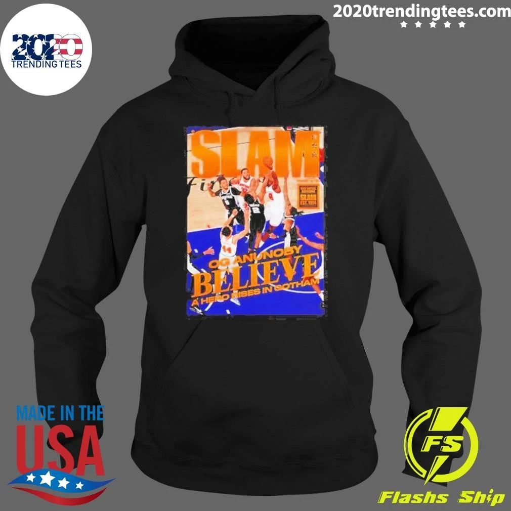 OG Anunoby New York Knicks Slam Magazine Believe A Hero Rises In Gotham Shirt