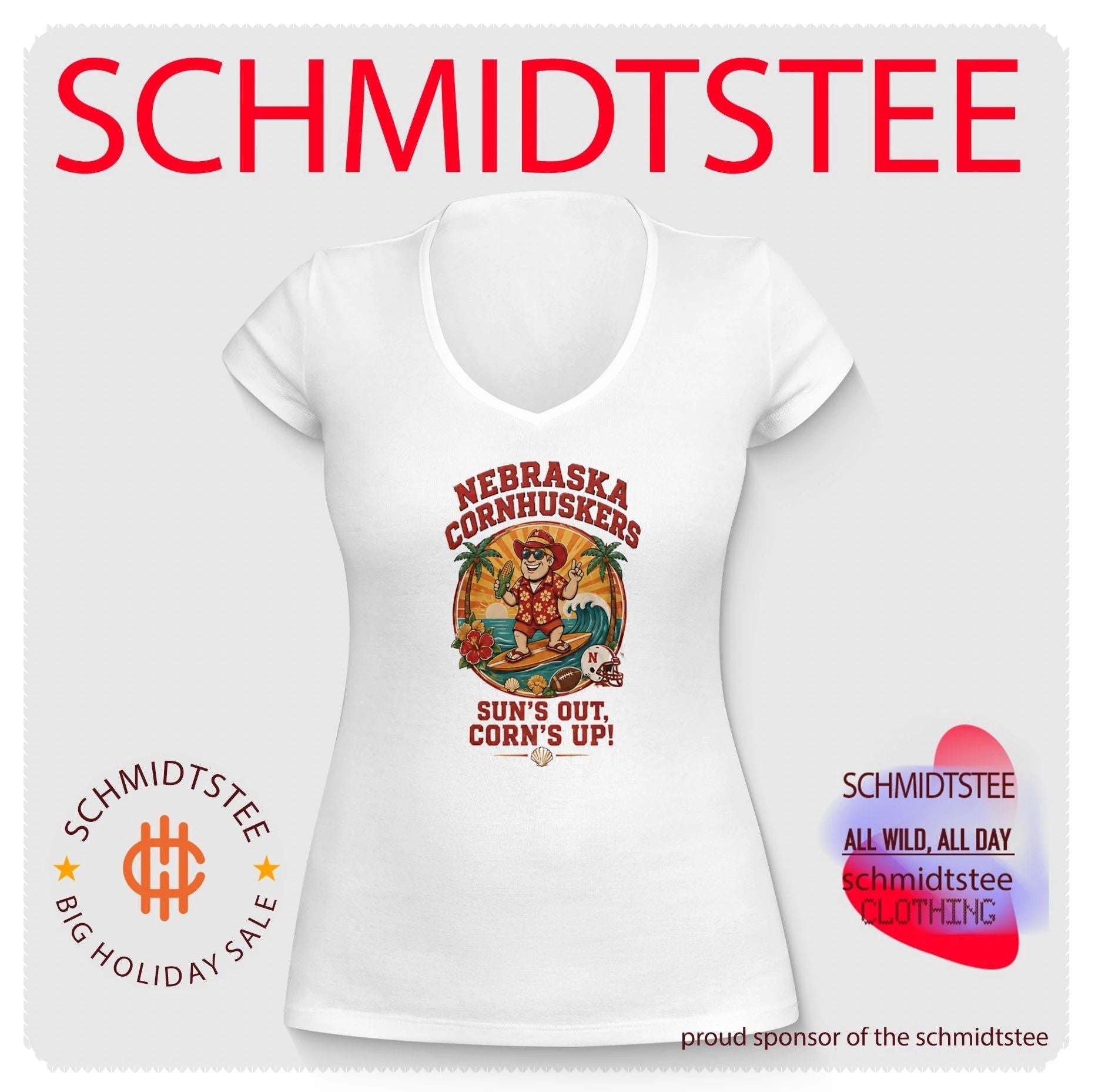 Nebraska Cornhuskers Sun’s out corn’s up shirt