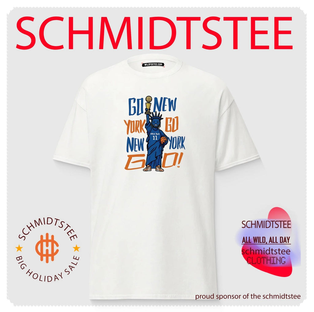 New York Knicks Statue of Liberty Jalen Brunson statue go New York shirt