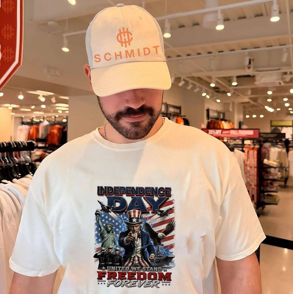 Independence day United we stand freedom forever Uncle Sam pointing shirt