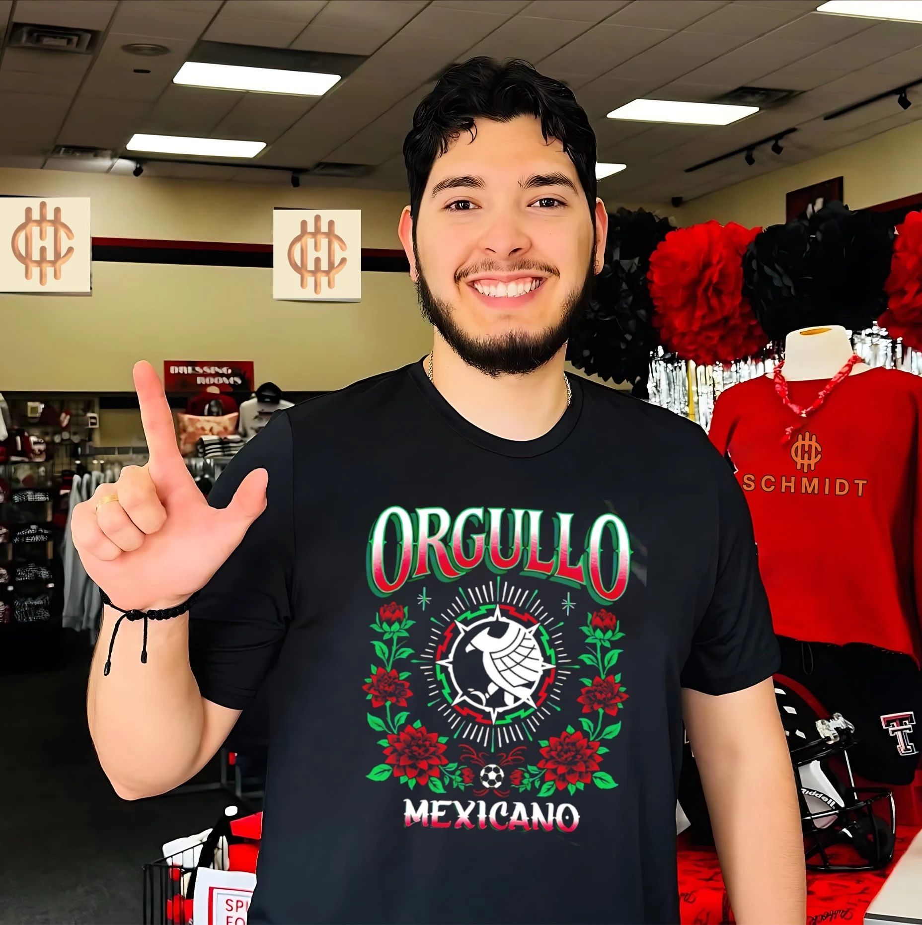 Orgullo Mexicano eagle crest graphic shirt