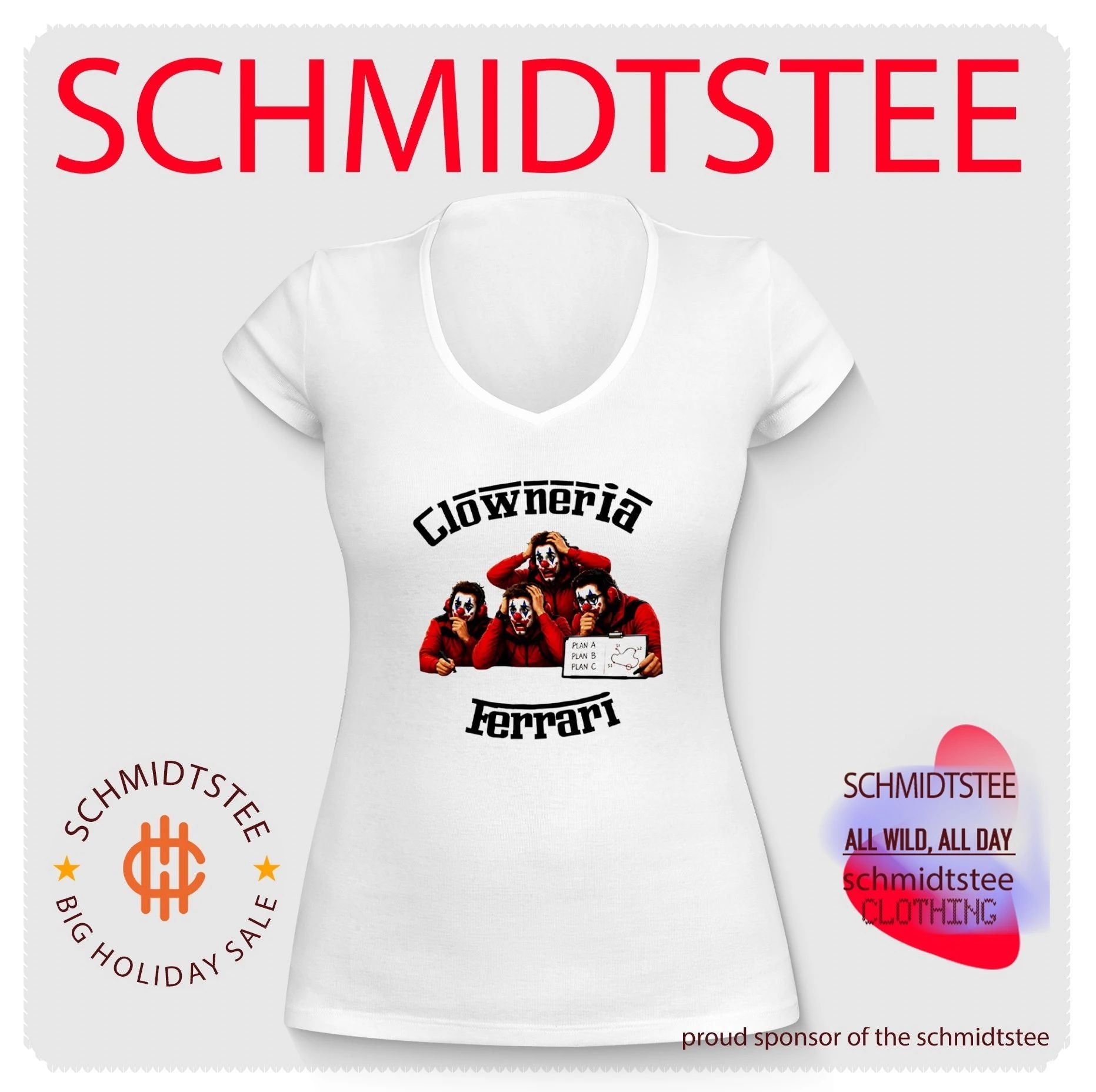 Clowneria Ferrari Clown Quartet shirt