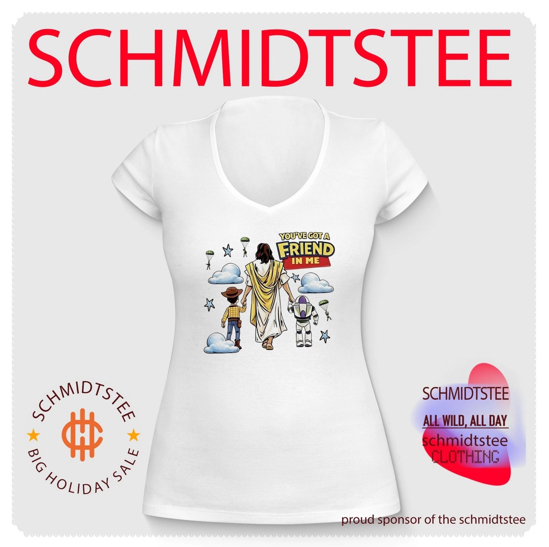 Toy Story you’ve got a friend in me Jesus parody version shirt