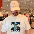 New York Knicks feature Statue of Liberty skyline shirt