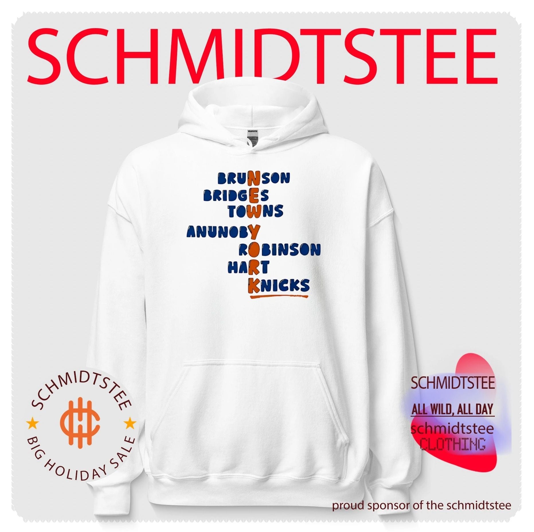 New York Knicks players name as team name shirt