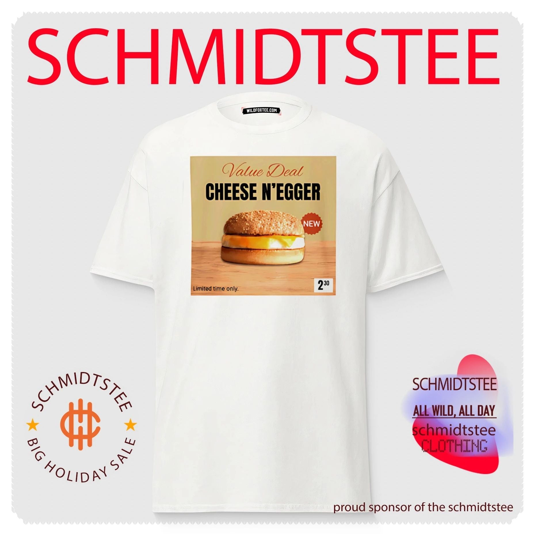 Value Deal Cheese N’Egger hamburger shirt