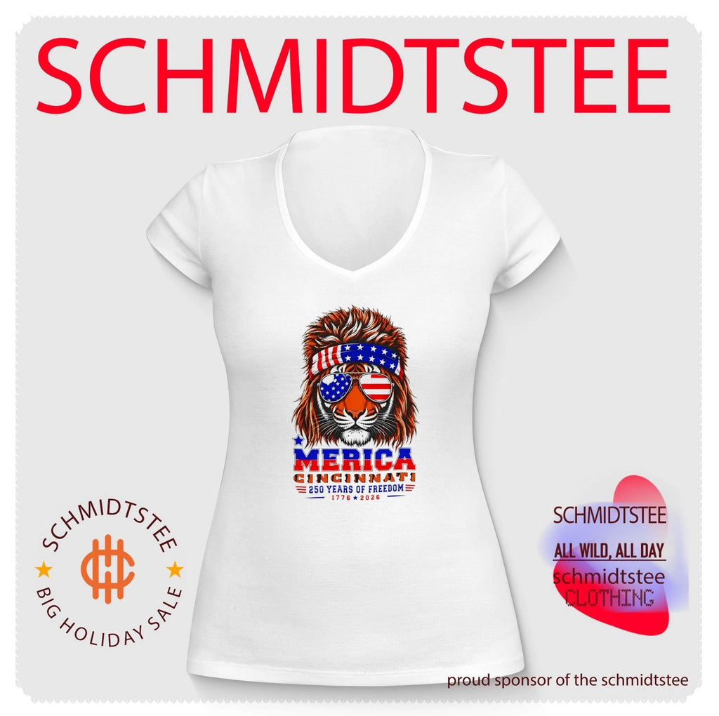 Patriotic Bengals Tiger Merica Cincinnati 250 Years of Freedom shirt