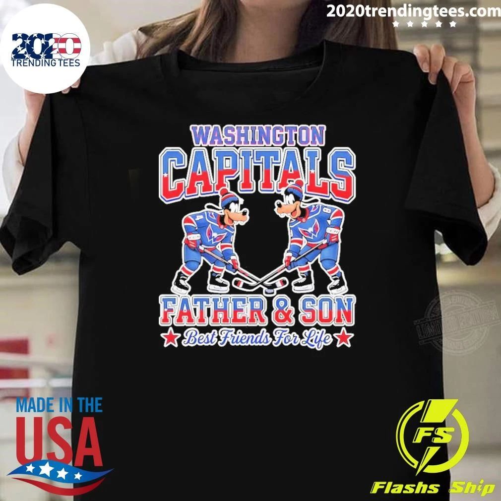 Disney Goofy Washington Capitals Father And Son Best Friends For Life Shirt