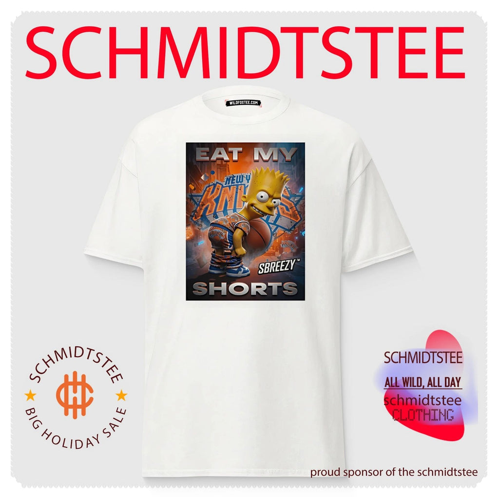 New York Knicks eat my shorts Bart Simpson 3D shirt