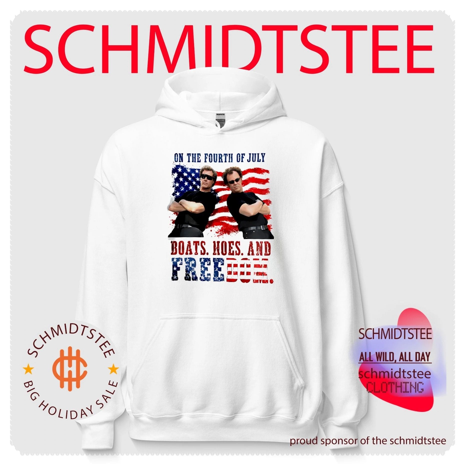 On The Fourth Of July Boats Hoes & Freedom Step Brothers Movie Lyrics Funny 4th Of July shirt