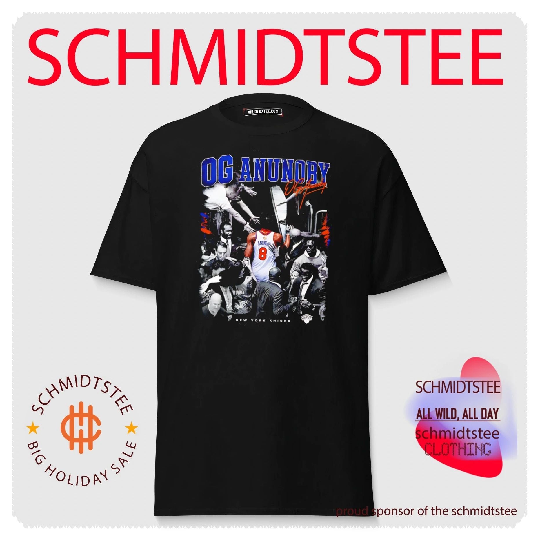 New York Knicks OG Anunoby the star in the crowd shirt