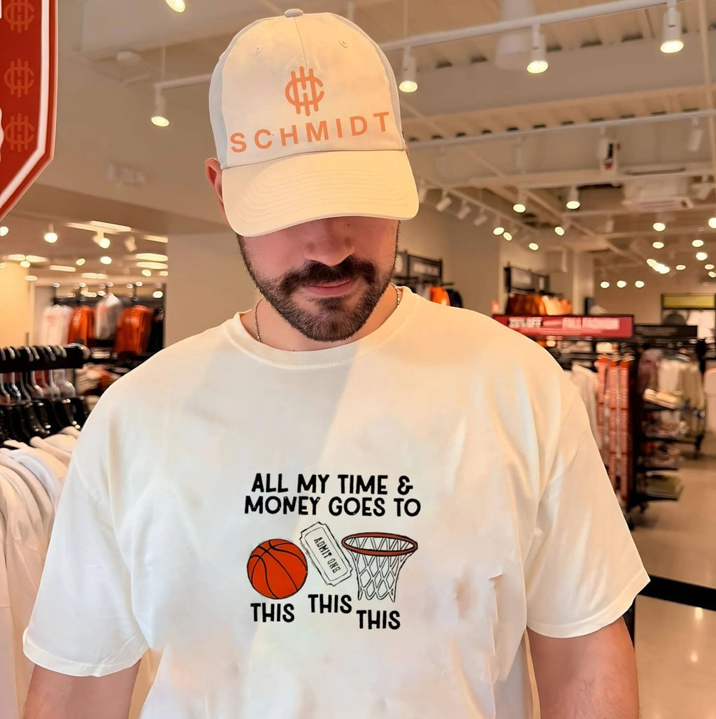 All my time and money goes to basketball shirt