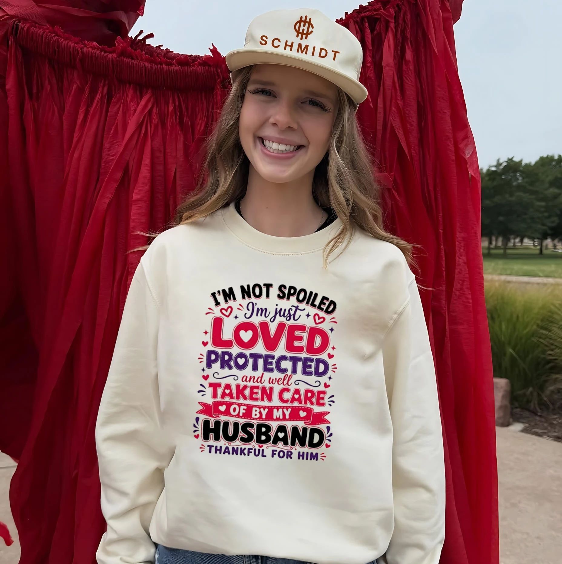 I’m not spoiled I’m just loved protected and well taken care of by my husband shirt
