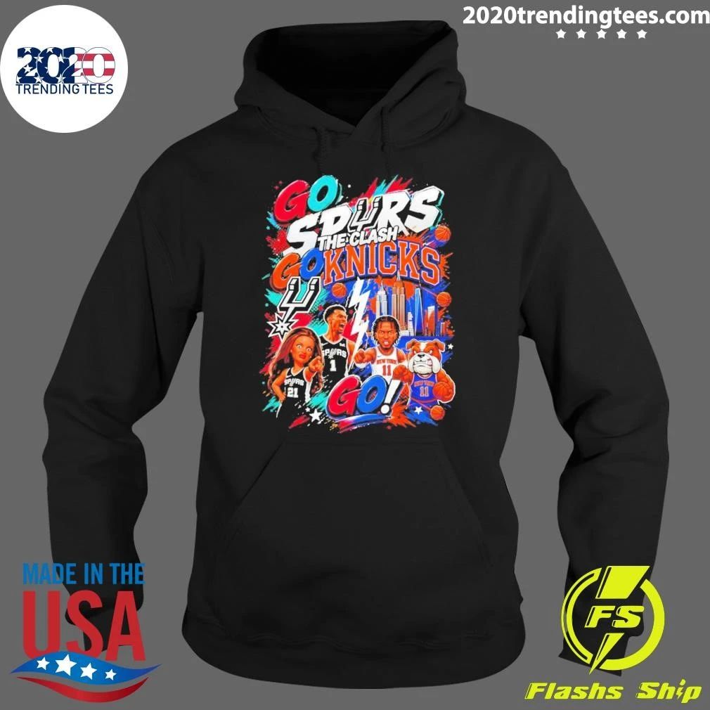 Go Spurs Go Knicks The Clash Basketball New York Knicks vs San Antonio Spurs 2026 Shirt
