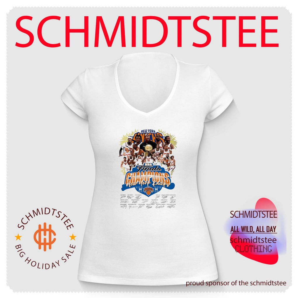 New York Knicks 2026 Finals Champions team collage signature shirt