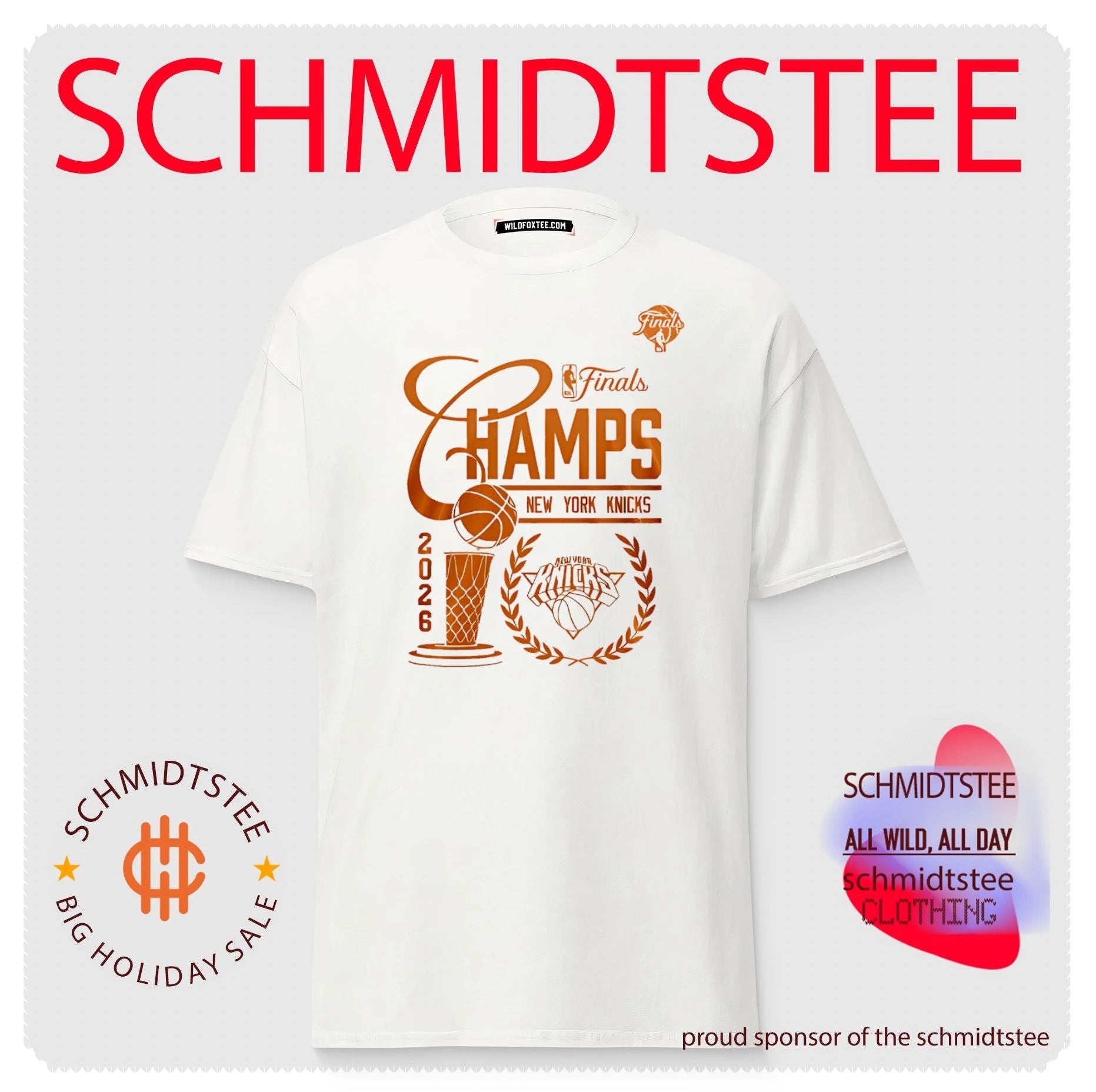 New York Knicks 2026 NBA Finals trophy graphic shirt