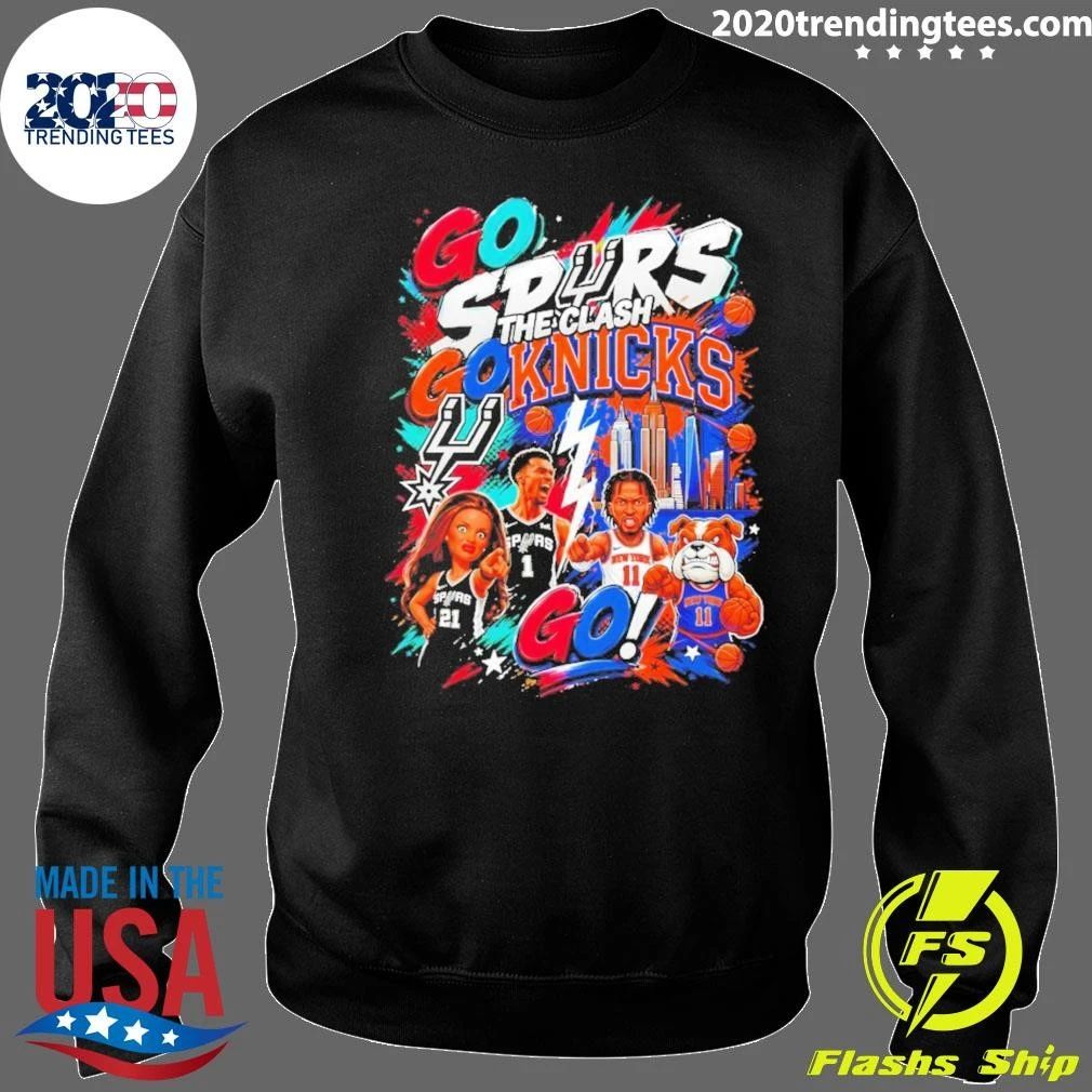 Go Spurs Go Knicks The Clash Basketball New York Knicks vs San Antonio Spurs 2026 Shirt