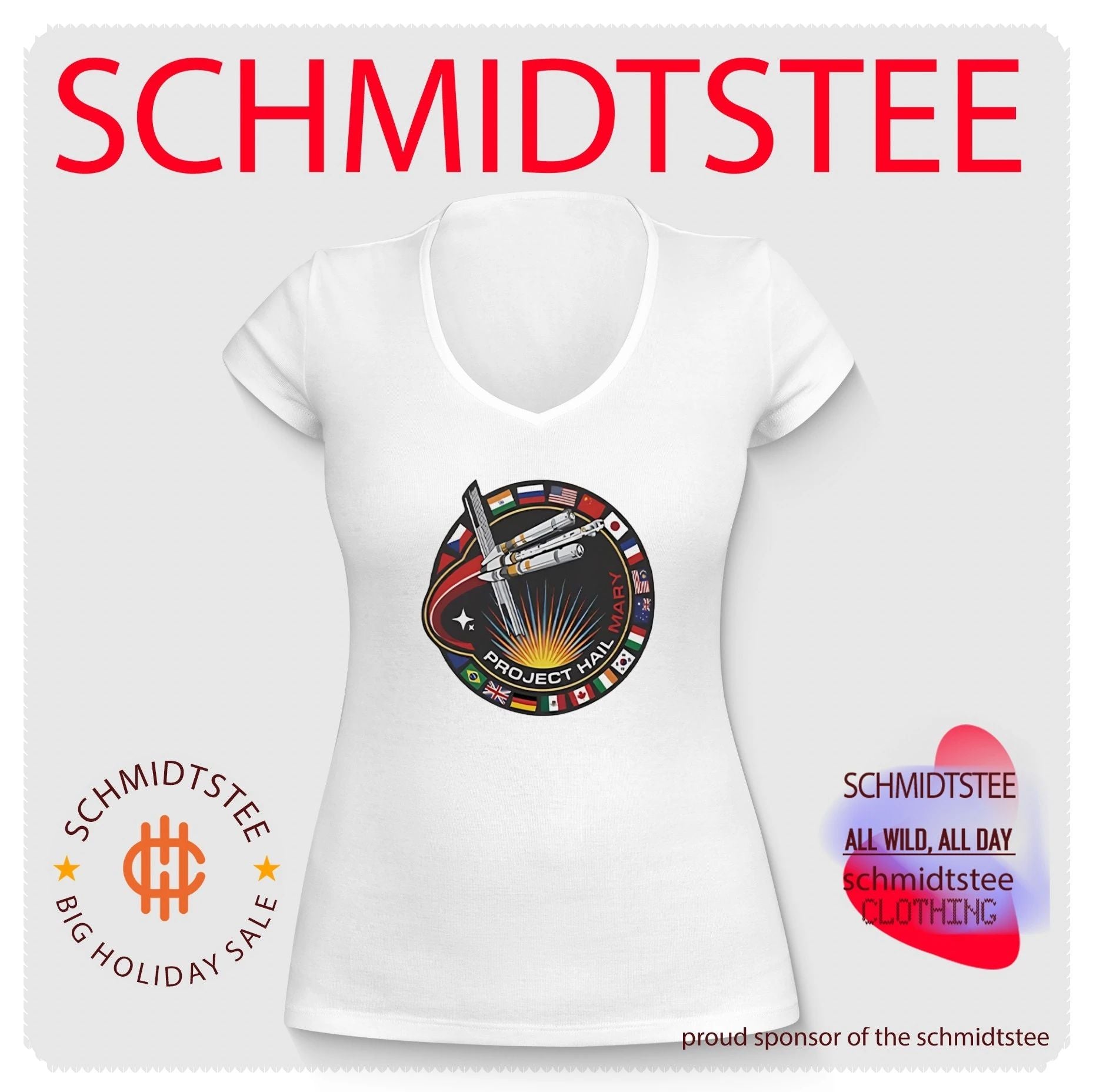Project Hail Mary Mission Patch flag shirt